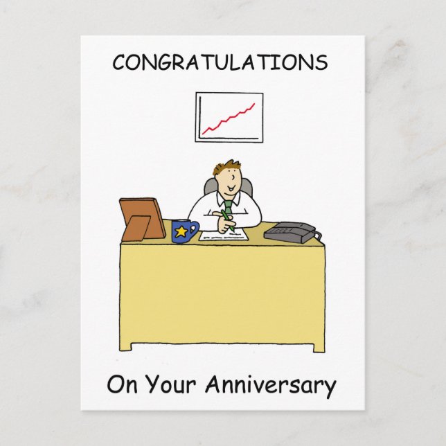 Postal Felicitaciones a los hombres por el aniversario de (Anverso)