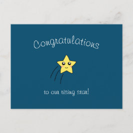 Postal "Felicitaciones a nuestra estrella en ascenso" pos