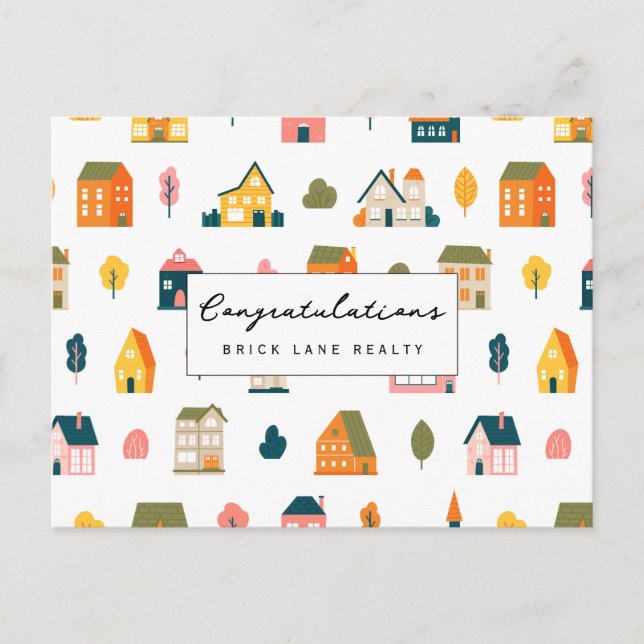 Postal Felicitaciones a Nuevo Propietario de Inmuebles (Anverso)