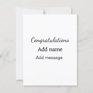 Postal Felicitaciones agregar nombre mensaje simple gradu