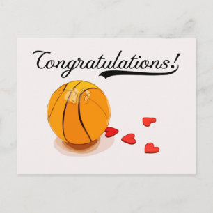 Postal Felicitaciones al básquetbol 