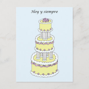 Postal Felicitaciones al Boda español