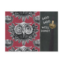 Felicitaciones al examen de búho CC0834 Hoo hoo Bi