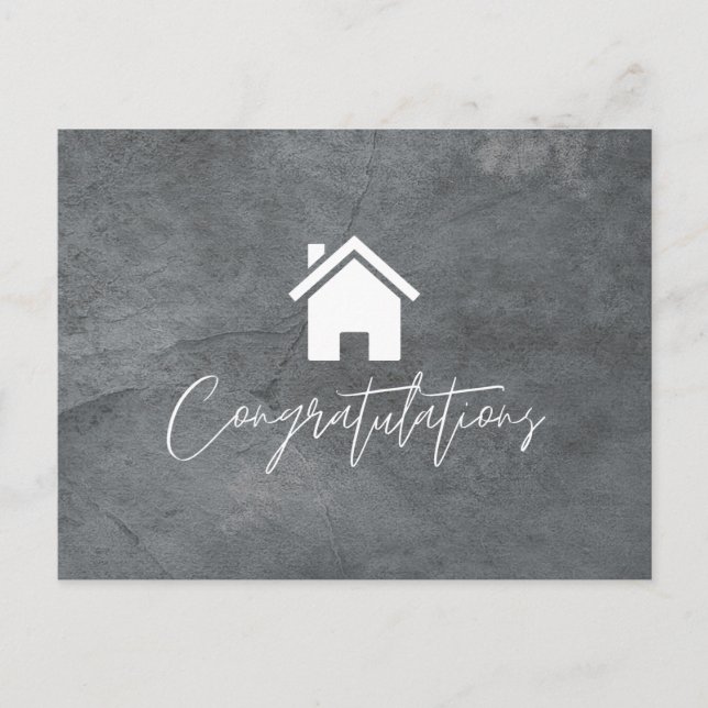 Postal Felicitaciones Casa Inmobiliaria (Anverso)