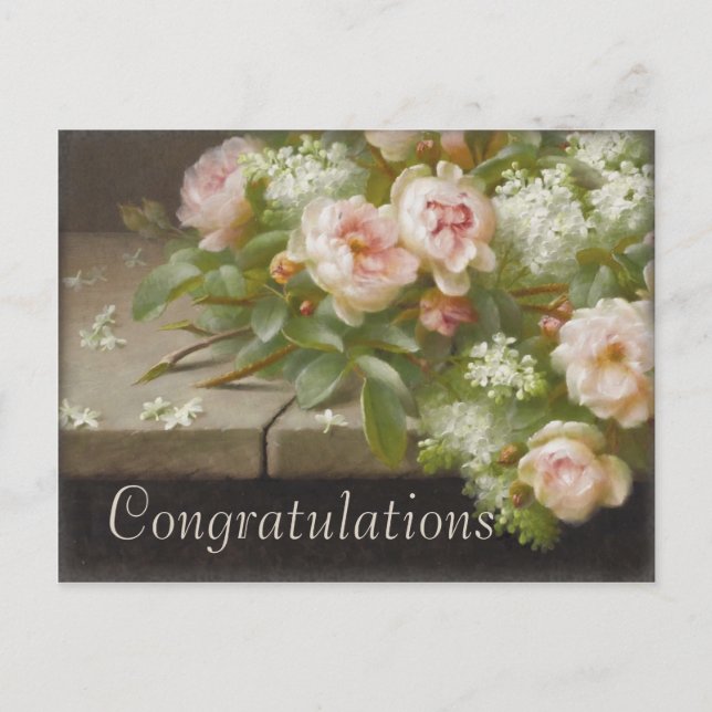 Postal Felicitaciones CC0139 Raoul De Longpré (Anverso)