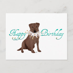 Postal Felicitaciones de cumpleaños para Labrador Retriev