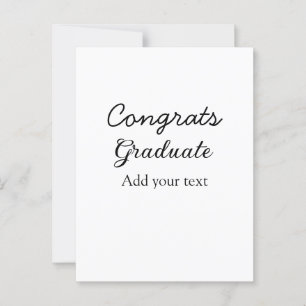 Postal Felicitaciones de graduación minimalistas simples 