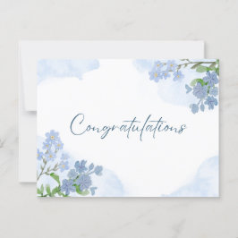 Postal Felicitaciones elegantes por el arte floral