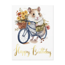 Felicitaciones Flores Personalizadas de Hamster Ad