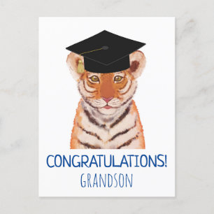 Postal Felicitaciones Ilustracion del cubo de tigres niet