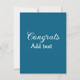 Postal Felicitaciones mínimas simples graduación agregue 