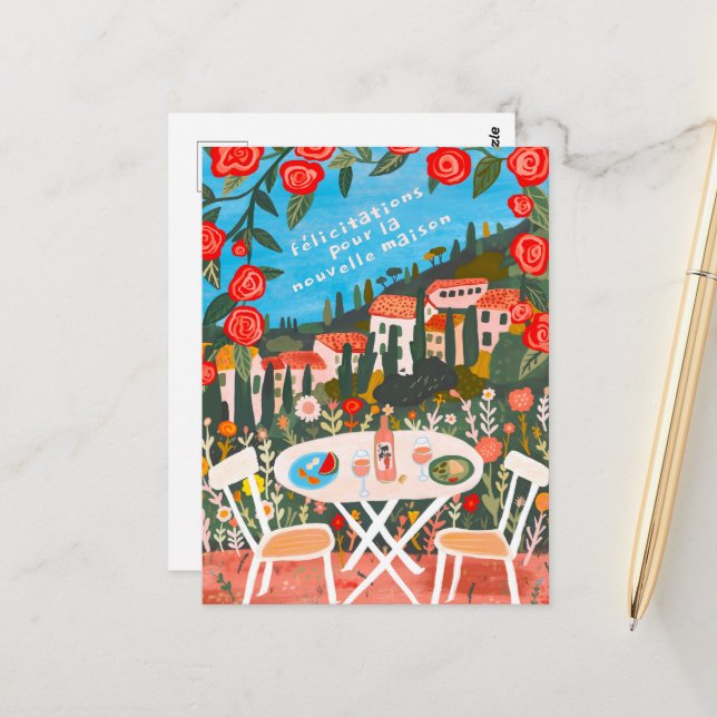 Postal Felicitaciones Nueva Casa Vistas Campestres (Anverso/Reverso In Situ)