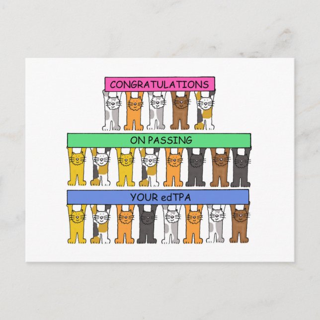 Postal Felicitaciones por aprobar tu edTPA (Anverso)