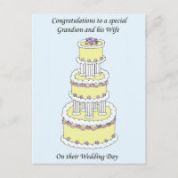 Felicitaciones por el día de la boda de nietos y e