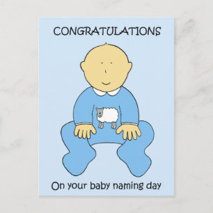 Postal Felicitaciones por el Día del Nombramiento de Niño