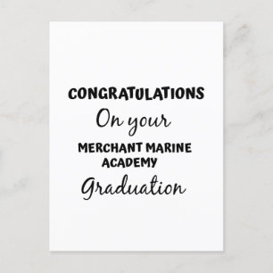 Postal felicitaciones por el grado de la academia marina 