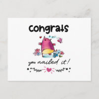 Felicitaciones por haberlo clavado, Personalizado 