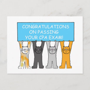 Postal Felicitaciones por la aprobación del examen CPA