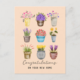 Postal Felicitaciones por la inauguración de la casa Agen