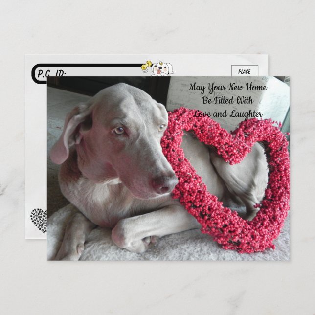 Postal Felicitaciones por la nueva casa en Postcrossing T (Anverso / Reverso)