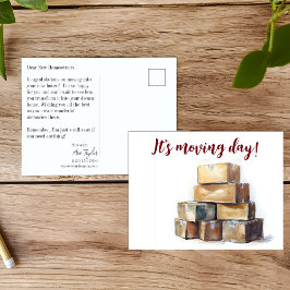 Postal Felicitaciones por Mudanza