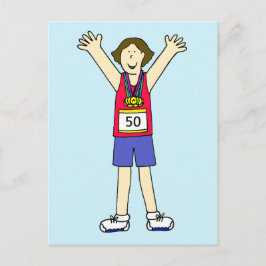 Postal Felicitaciones por su 50° Maratón