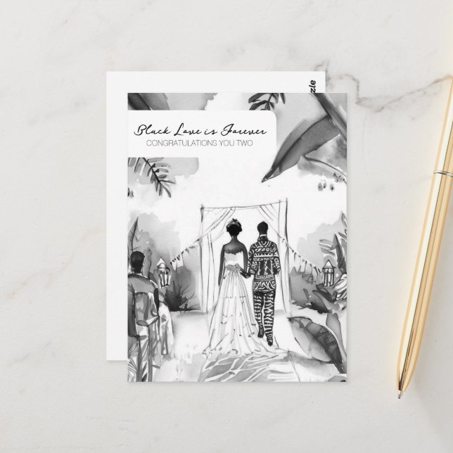 Postal Felicitaciones por su boda (Anverso/Reverso In Situ)