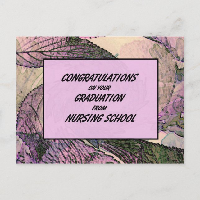 Postal Felicitaciones Por Su Graduación De Enfermería Sc (Anverso)