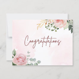 Postal Felicitaciones por su logro en el arte elegante