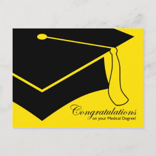 Postal felicitaciones por su título de médico!