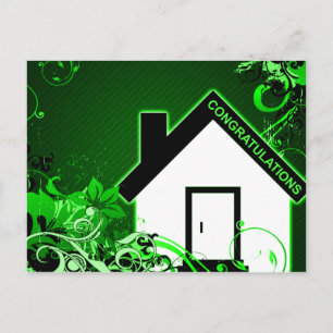 Postal felicitaciones por tu nuevo hogar : hogar hi-fi