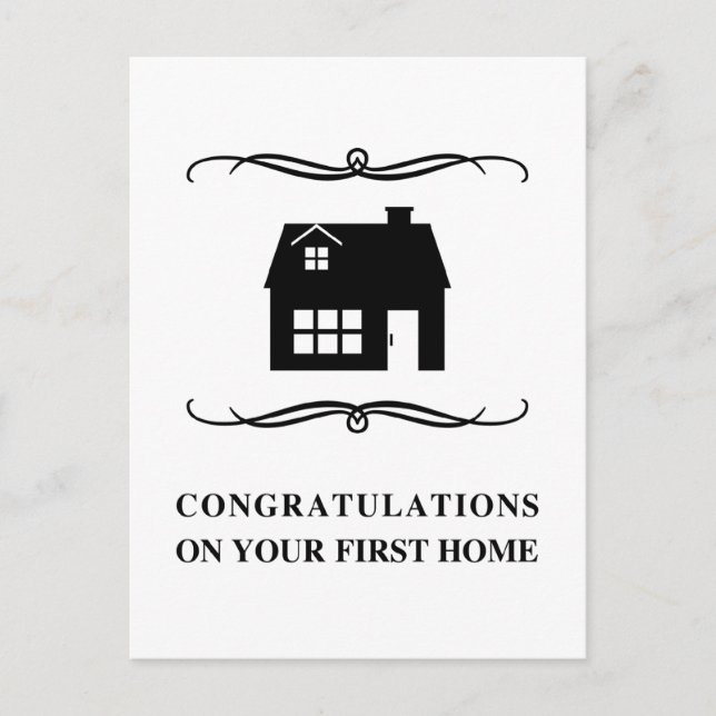 Postal felicitaciones por tu primer hogar : mod home (Anverso)
