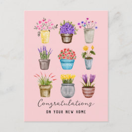 Postal Felicitaciones Propietario de Casa Nueva Boho Botá