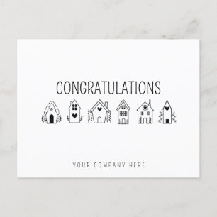 Postal Felicitaciones Propietario de Nueva Vivienda Inmob
