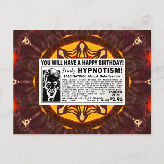 POSTAL FELICITACIONES RETRO DE CUMPLEAÑOS FELIZ  (Anverso)