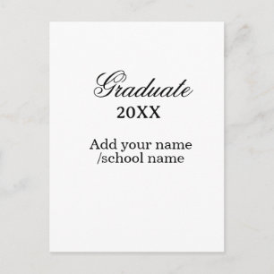 Postal Felicitaciones simples de graduación minimalistas 