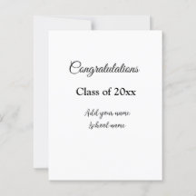 Felicitaciones simples de graduación minimalistas 