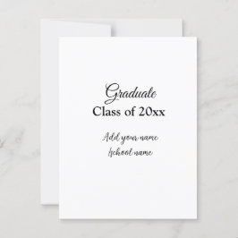 Postal Felicitaciones simples para graduación minimalista