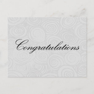Postal Felicitaciones Swirls