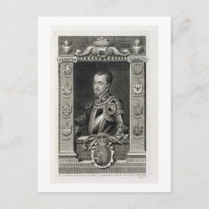 Postal Felipe II (1527-98) Rey de España de 1556, engra