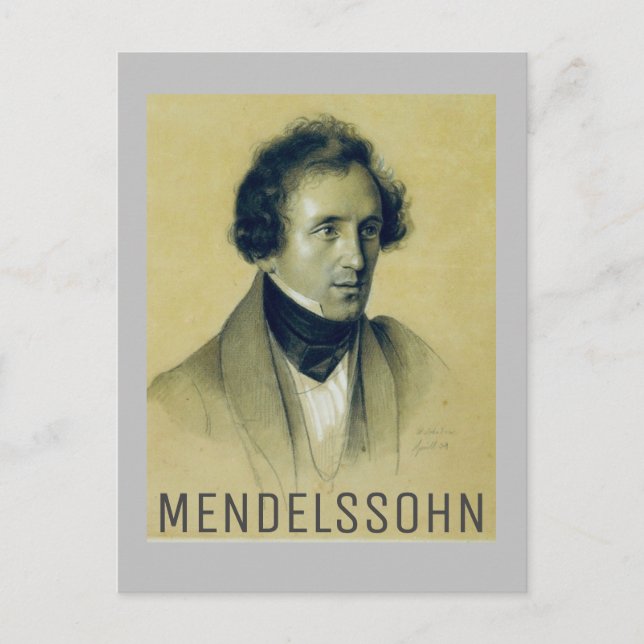 Postal Felix Mendelssohn (1834) (Anverso)