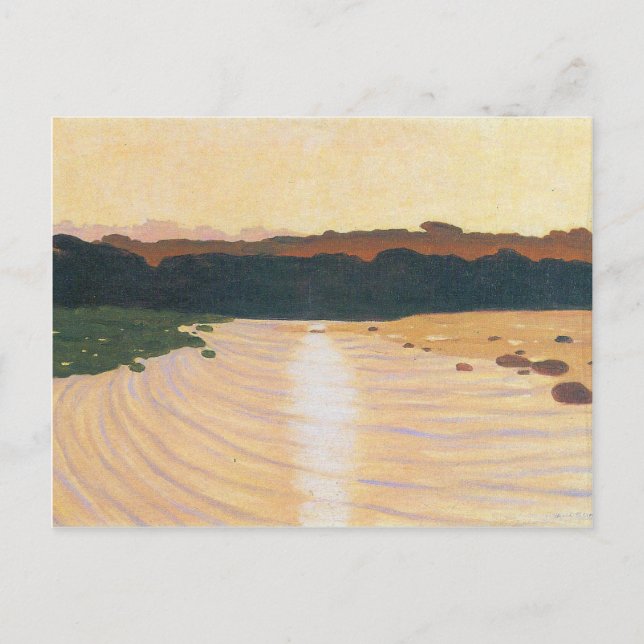 Postal Felix Vallotton - Escena nocturna (Anverso)