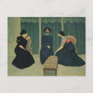 Postal Felix Vallotton - Gossip
