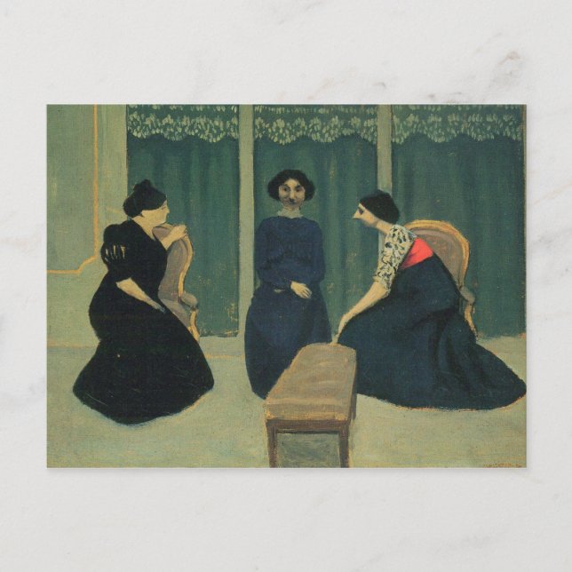 Postal Felix Vallotton - Gossip (Anverso)