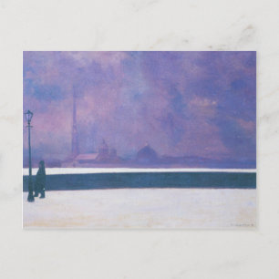 Postal Felix Vallotton - La noche en la niebla clara