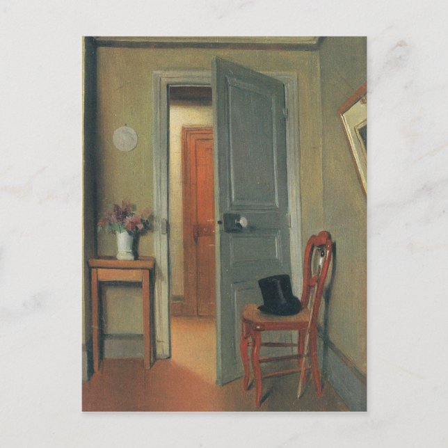 Postal Felix Vallotton - la visita (Anverso)