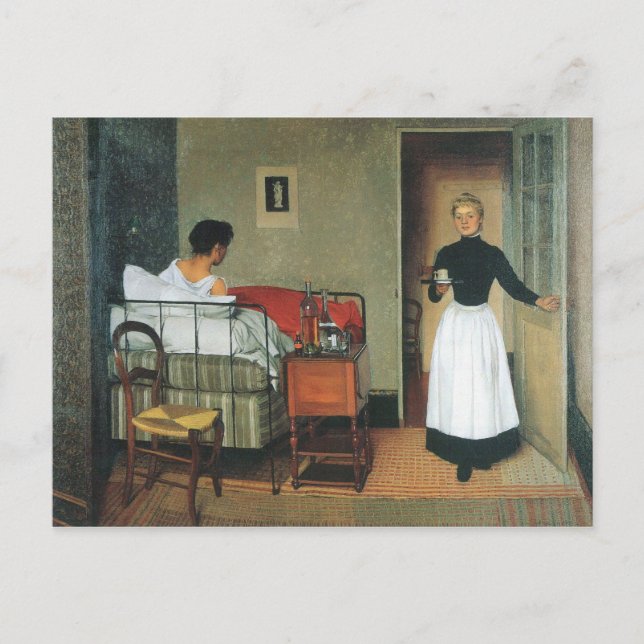 Postal Felix Vallotton - Los enfermos (Anverso)