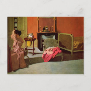 Postal Félix Vallotton - Mujer bajo control