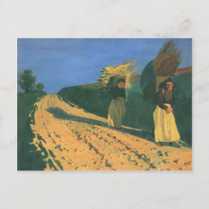 Postal Felix Vallotton - Mujeres portadoras de madera