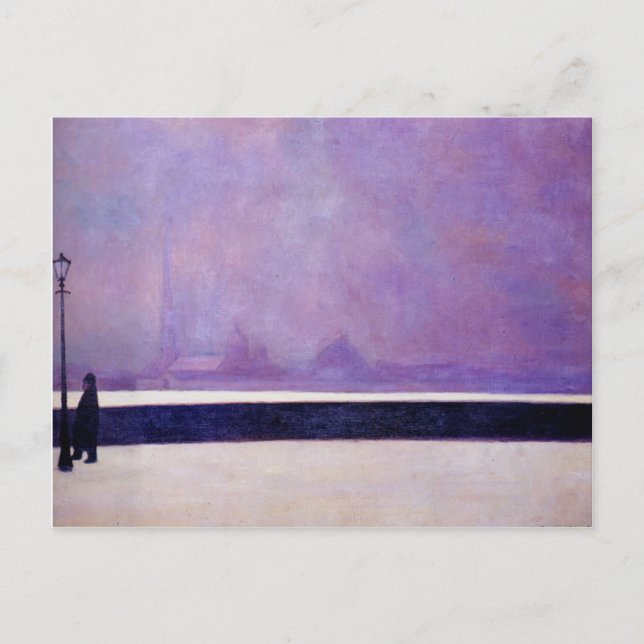 Postal Felix Vallotton - Neva, niebla clara (Anverso)